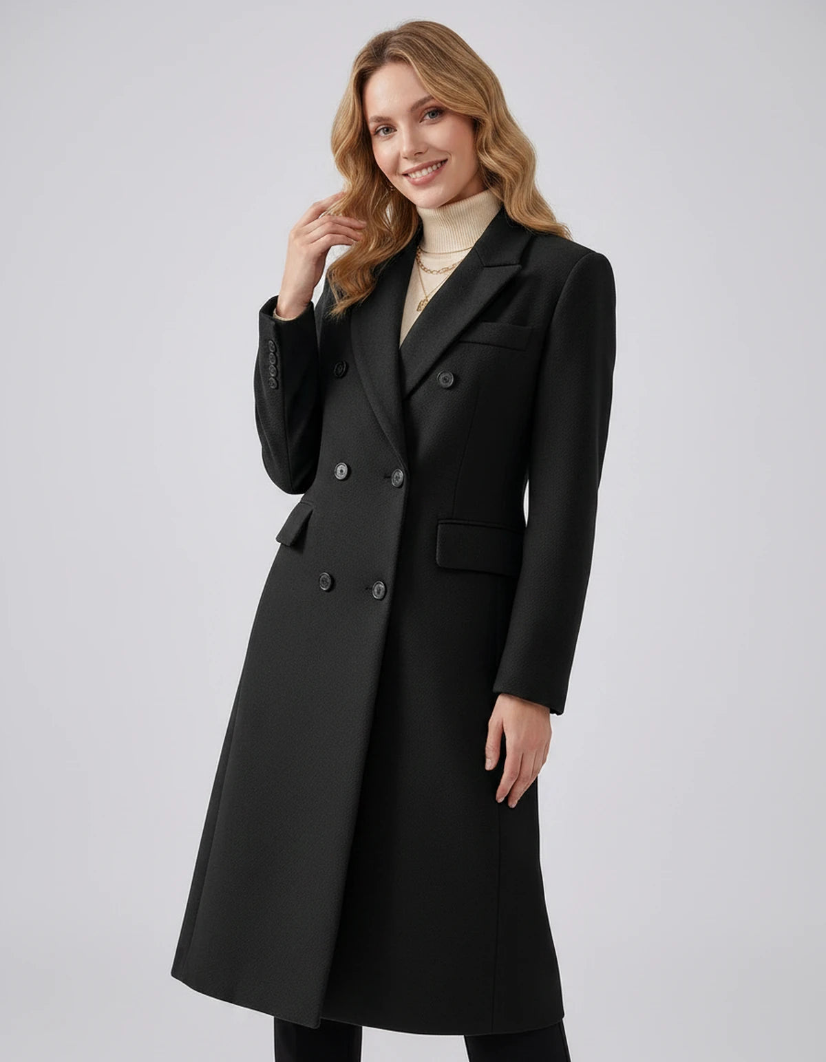 Oleander Coat — Black | SKU: SD-13109-black-XS,SD-13109-black-S,SD-13109-black-M,SD-13109-black-L,SD-13109-black-XL,SD-13109-black-2XL