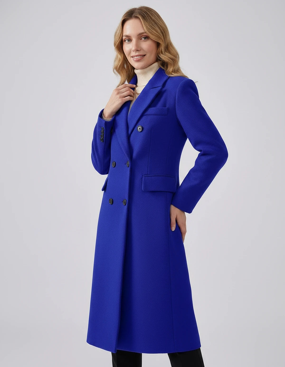 Oleander Coat — Blue | SKU: SD-13109-blue-XS,SD-13109-blue-S,SD-13109-blue-M,SD-13109-blue-L,SD-13109-blue-XL,SD-13109-blue-2XL