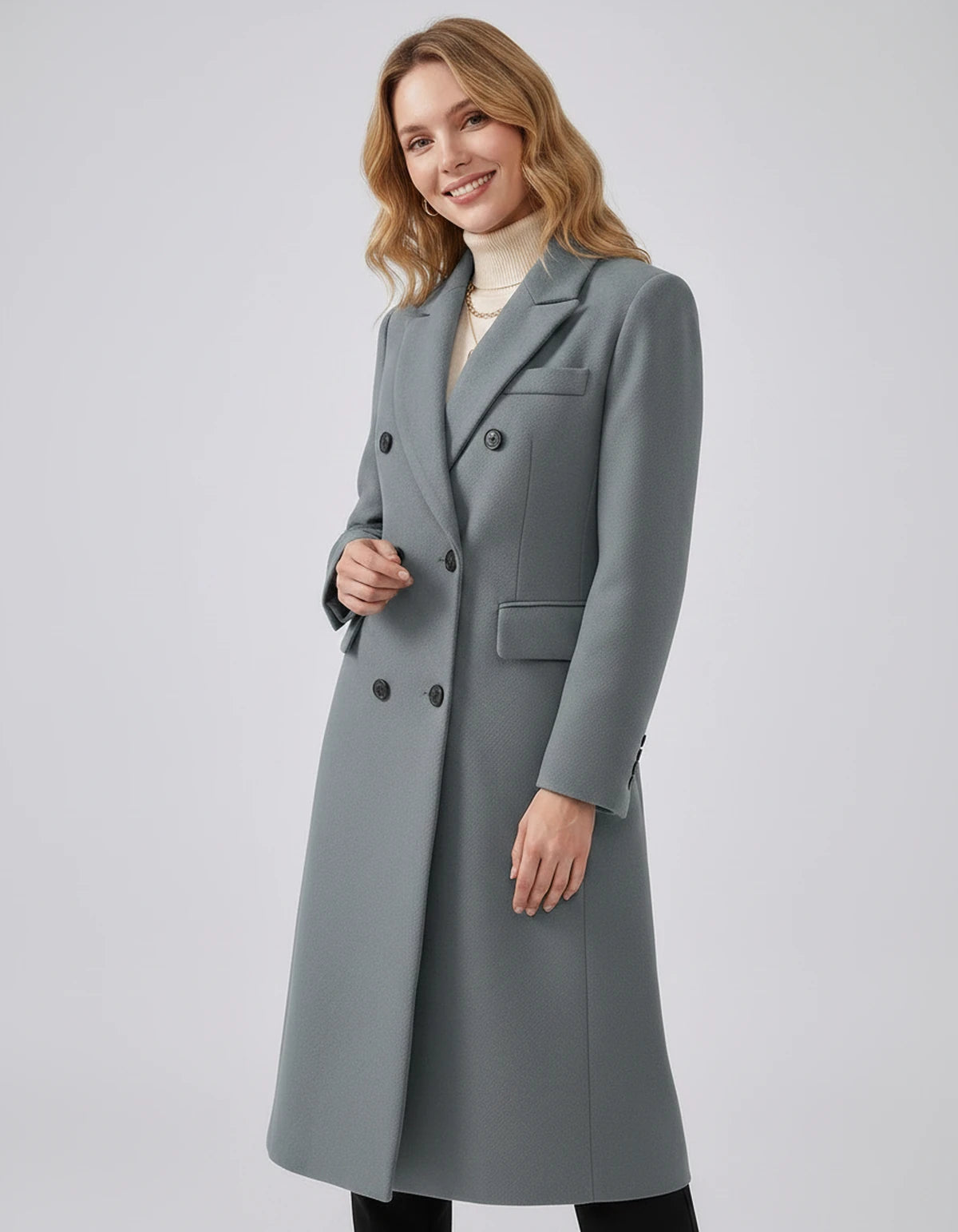 Oleander Coat — Gray | SKU: SD-13109-gray-XS,SD-13109-gray-S,SD-13109-gray-M,SD-13109-gray-L,SD-13109-gray-XL,SD-13109-gray-2XL