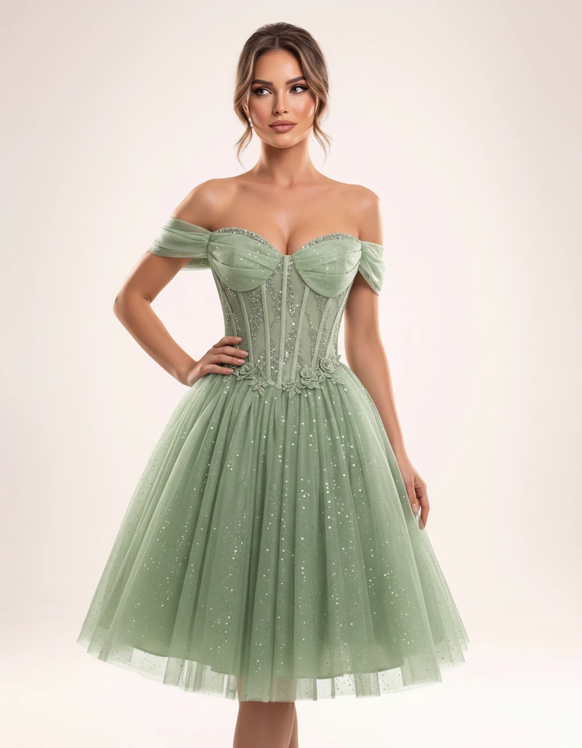 Olwenna Midi Dresses — Sage | SKU: SD-99298-sage-2,SD-99298-sage-4,SD-99298-sage-6,SD-99298-sage-8,SD-99298-sage-10,SD-99298-sage-12,SD-99298-sage-14,SD-99298-sage-14W,SD-99298-sage-16,SD-99298-sage-16W,SD-99298-sage-18W,SD-99298-sage-20W