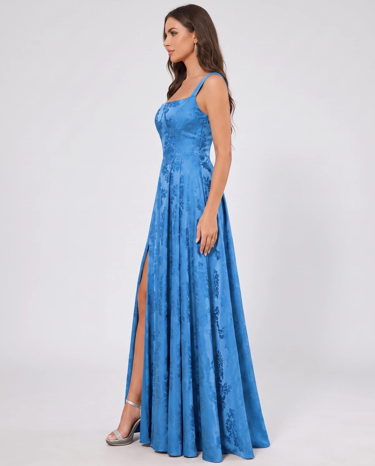 Ombrelle Maxi Dress — Blue | SKU: SD-34098-blue-2,SD-34098-blue-4,SD-34098-blue-6,SD-34098-blue-8,SD-34098-blue-10,SD-34098-blue-12,SD-34098-blue-14,SD-34098-blue-16,SD-34098-blue-16W,SD-34098-blue-18W,SD-34098-blue-20W,SD-34098-blue-22W