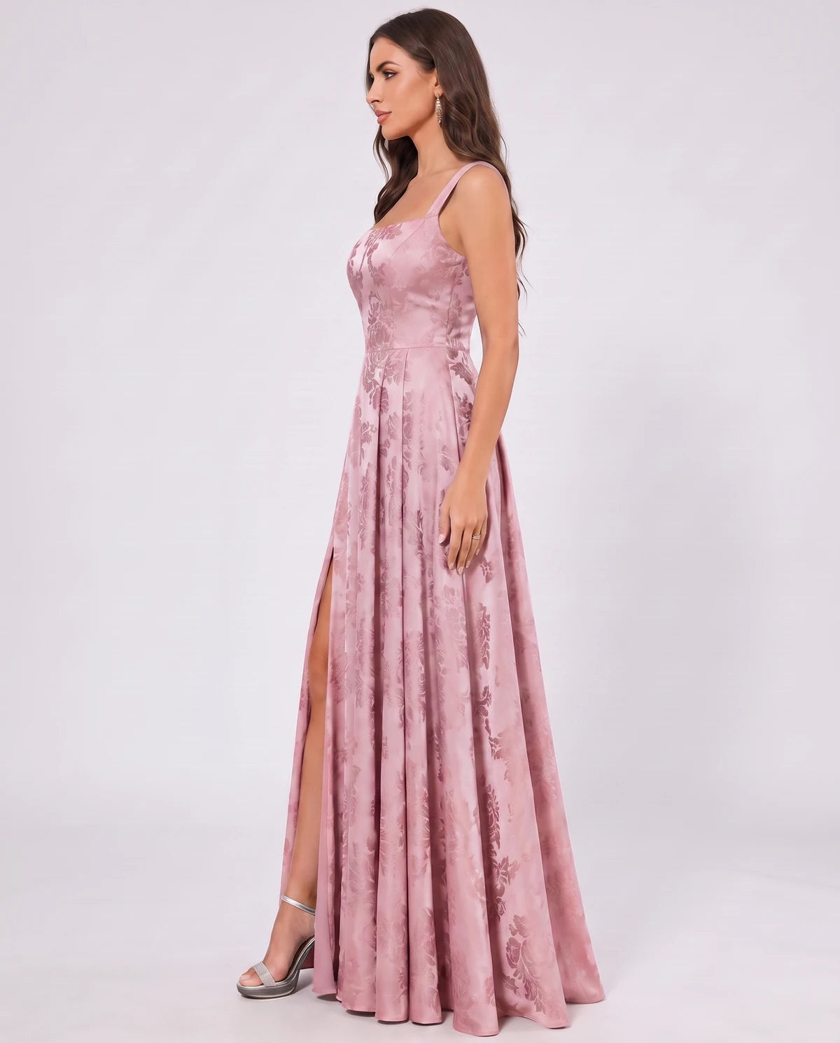 Ombrelle Maxi Dress — Pink | SKU: SD-34098-pink-2,SD-34098-pink-4,SD-34098-pink-6,SD-34098-pink-8,SD-34098-pink-10,SD-34098-pink-12,SD-34098-pink-14,SD-34098-pink-16,SD-34098-pink-16W,SD-34098-pink-18W,SD-34098-pink-20W,SD-34098-pink-22W