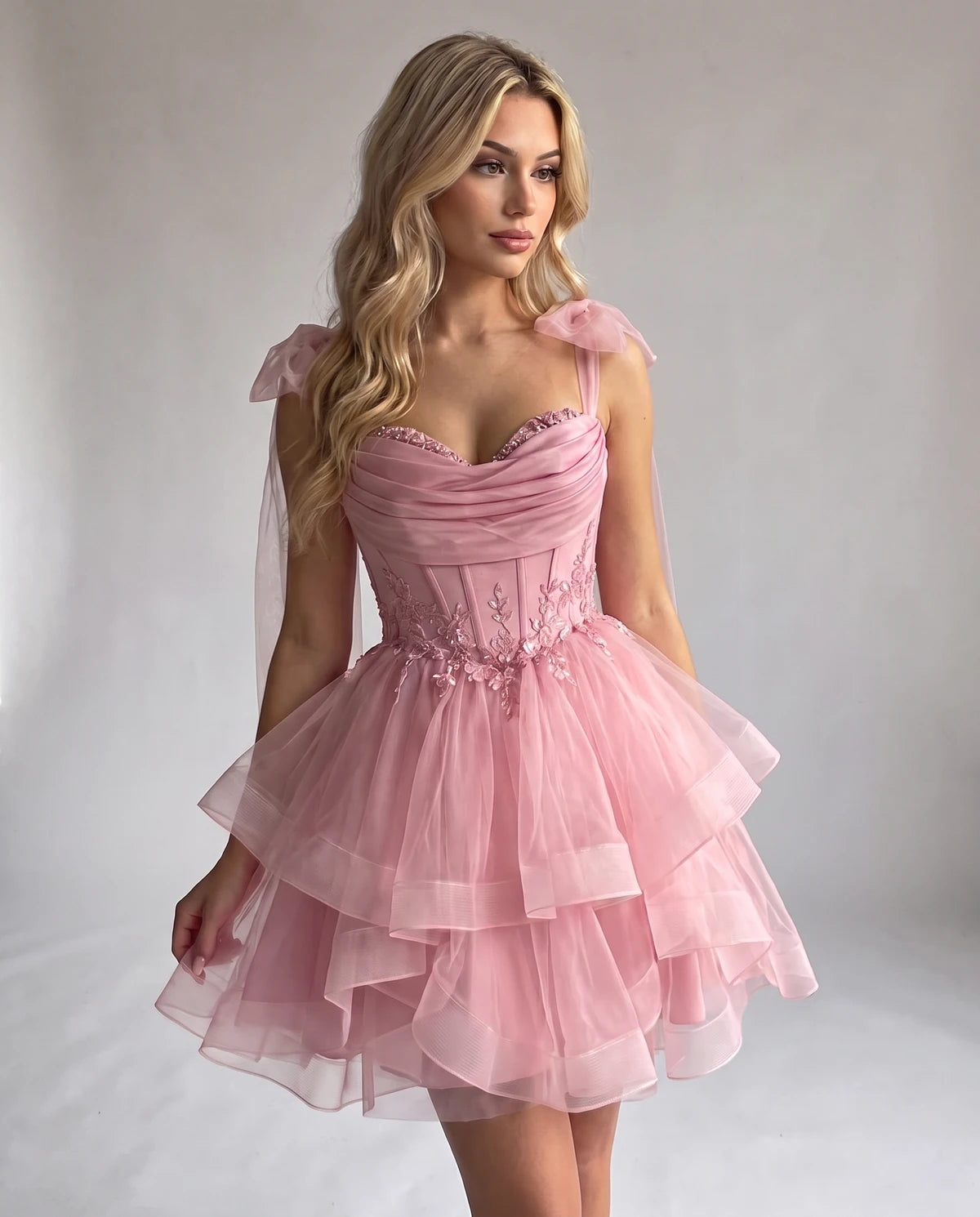 Opaline Mini Dress — Pink