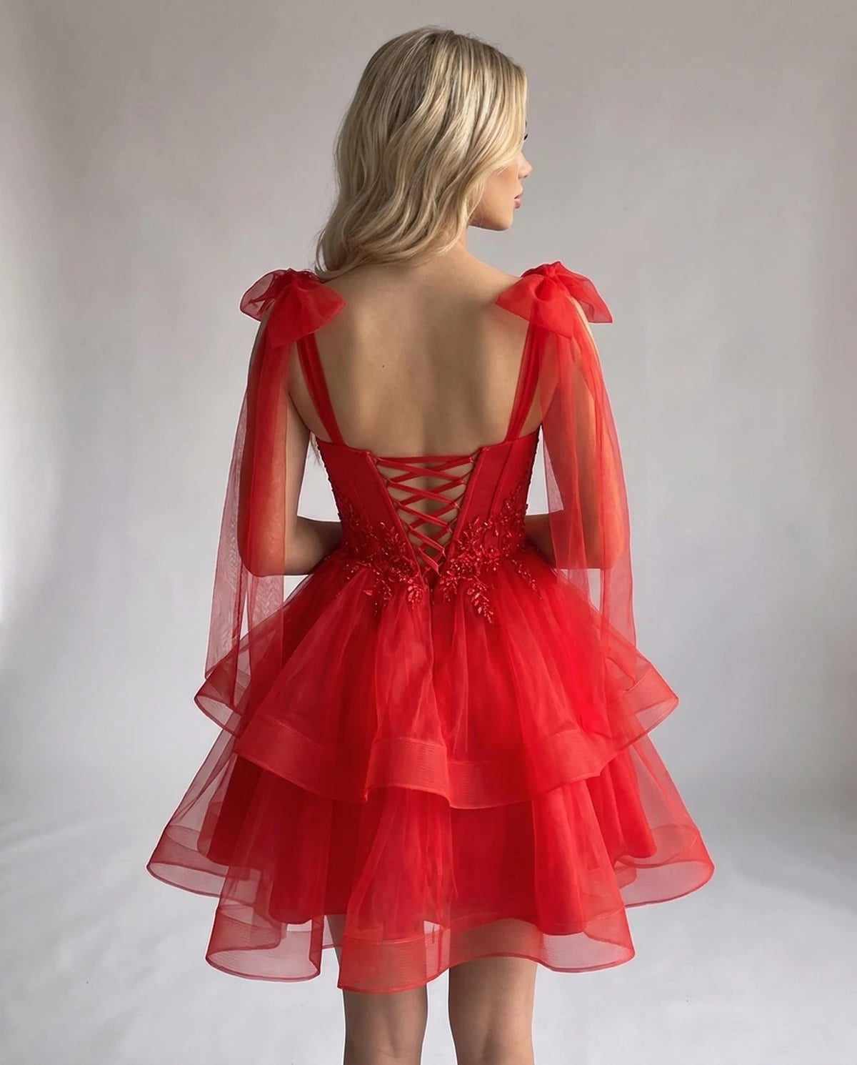 Opaline Mini Dress — Red | SKU: SD-12029-red-2,SD-12029-red-4,SD-12029-red-6,SD-12029-red-8,SD-12029-red-10,SD-12029-red-12,SD-12029-red-14,SD-12029-red-14W,SD-12029-red-16,SD-12029-red-16W,SD-12029-red-18W,SD-12029-red-20W
