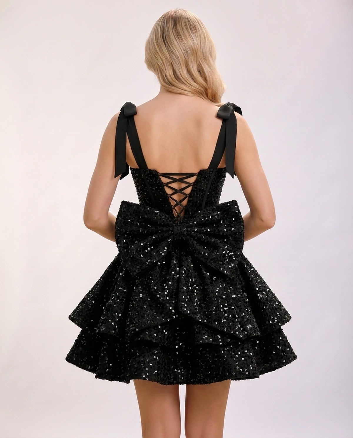 Orabelle Mini Dress — Black | SKU: SD-63618-black-2,SD-63618-black-4,SD-63618-black-6,SD-63618-black-8,SD-63618-black-10,SD-63618-black-12,SD-63618-black-14,SD-63618-black-16,SD-63618-black-16W,SD-63618-black-18W,SD-63618-black-20W,SD-63618-black-22W