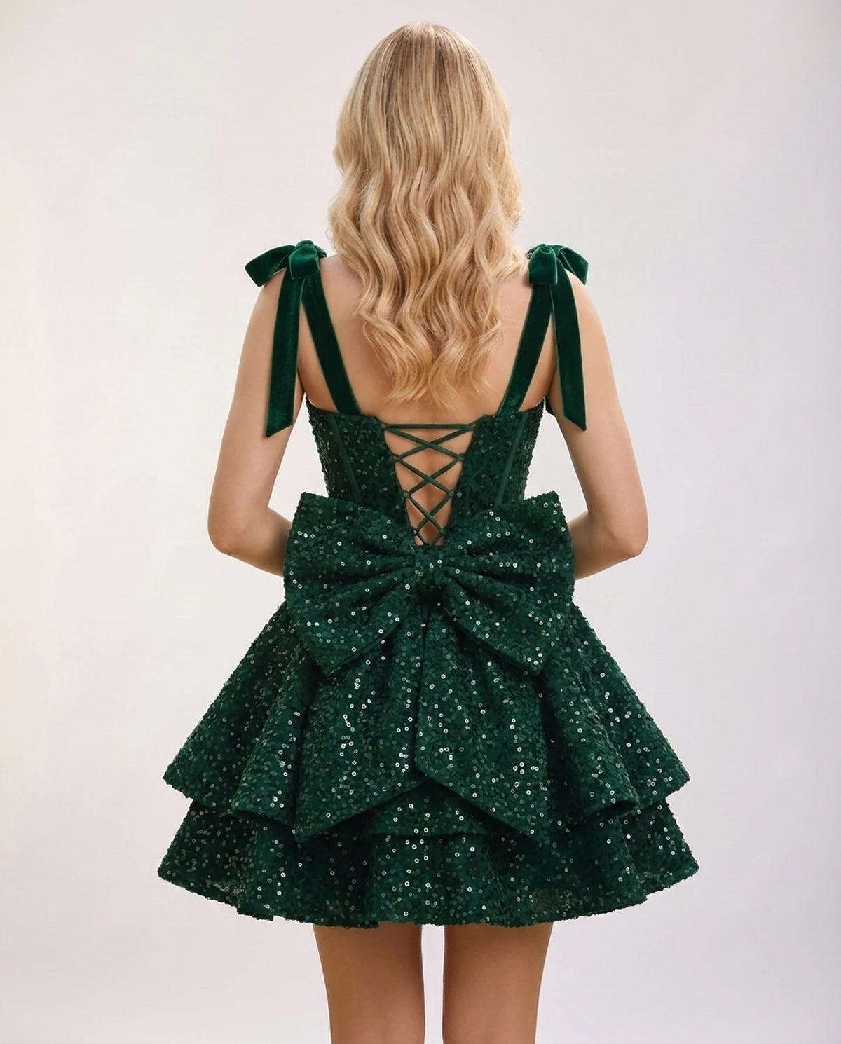Orabelle Mini Dress — Emerald | SKU: SD-63618-emerald-2,SD-63618-emerald-4,SD-63618-emerald-6,SD-63618-emerald-8,SD-63618-emerald-10,SD-63618-emerald-12,SD-63618-emerald-14,SD-63618-emerald-16,SD-63618-emerald-16W,SD-63618-emerald-18W,SD-63618-emerald-20W,SD-63618-emerald-22W