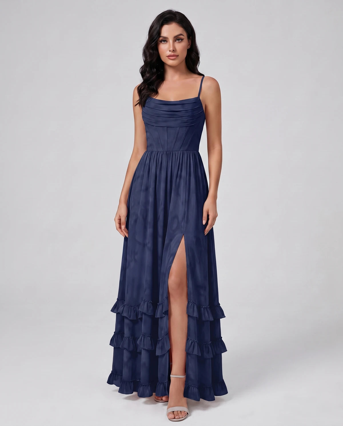 Oriane Maxi Dress — Navy
