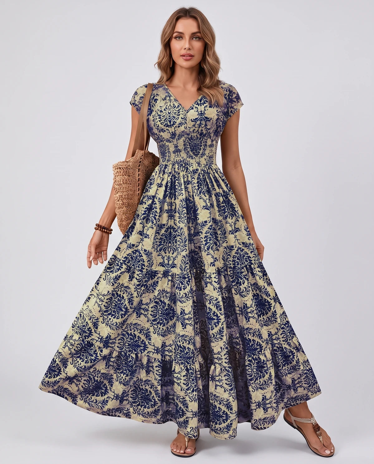 Ostara Maxi Dress — Deep Blue