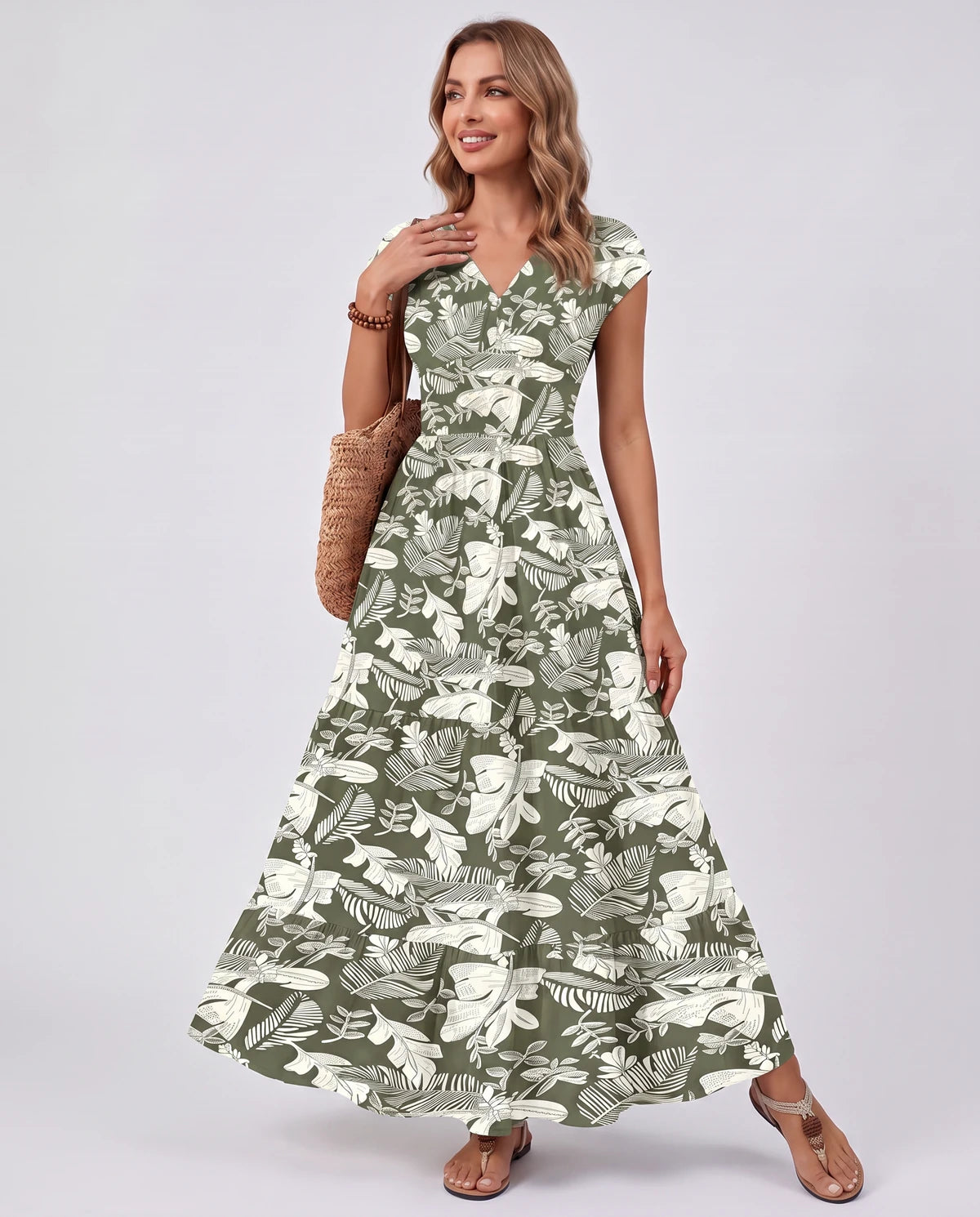 Ostara Maxi Dress — Emerald Green | SKU: SD-96607-emeraldgreen-XS,SD-96607-emeraldgreen-S,SD-96607-emeraldgreen-M,SD-96607-emeraldgreen-L,SD-96607-emeraldgreen-XL,SD-96607-emeraldgreen-2XL