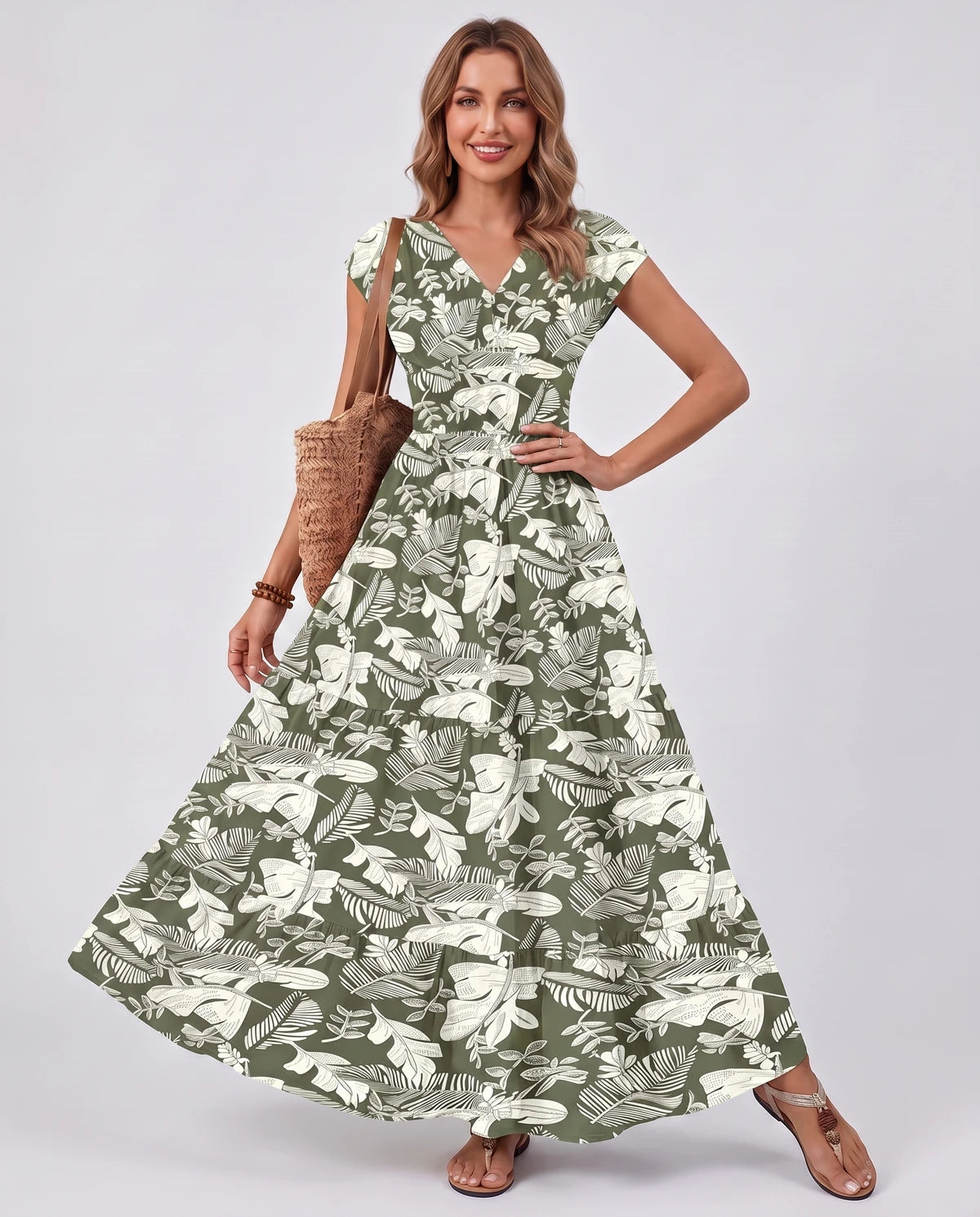 Ostara Maxi Dress — Emerald Green | SKU: SD-96607-emeraldgreen-XS,SD-96607-emeraldgreen-S,SD-96607-emeraldgreen-M,SD-96607-emeraldgreen-L,SD-96607-emeraldgreen-XL,SD-96607-emeraldgreen-2XL