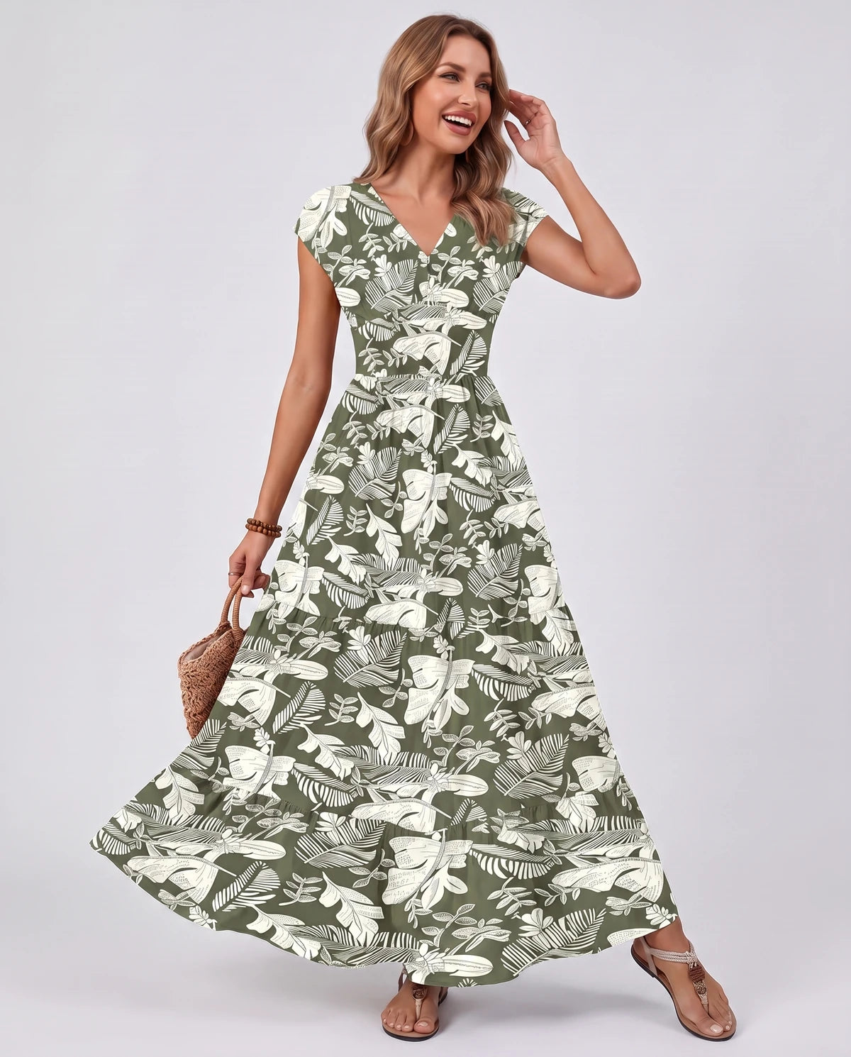 Ostara Maxi Dress — Emerald Green | SKU: SD-96607-emeraldgreen-XS,SD-96607-emeraldgreen-S,SD-96607-emeraldgreen-M,SD-96607-emeraldgreen-L,SD-96607-emeraldgreen-XL,SD-96607-emeraldgreen-2XL