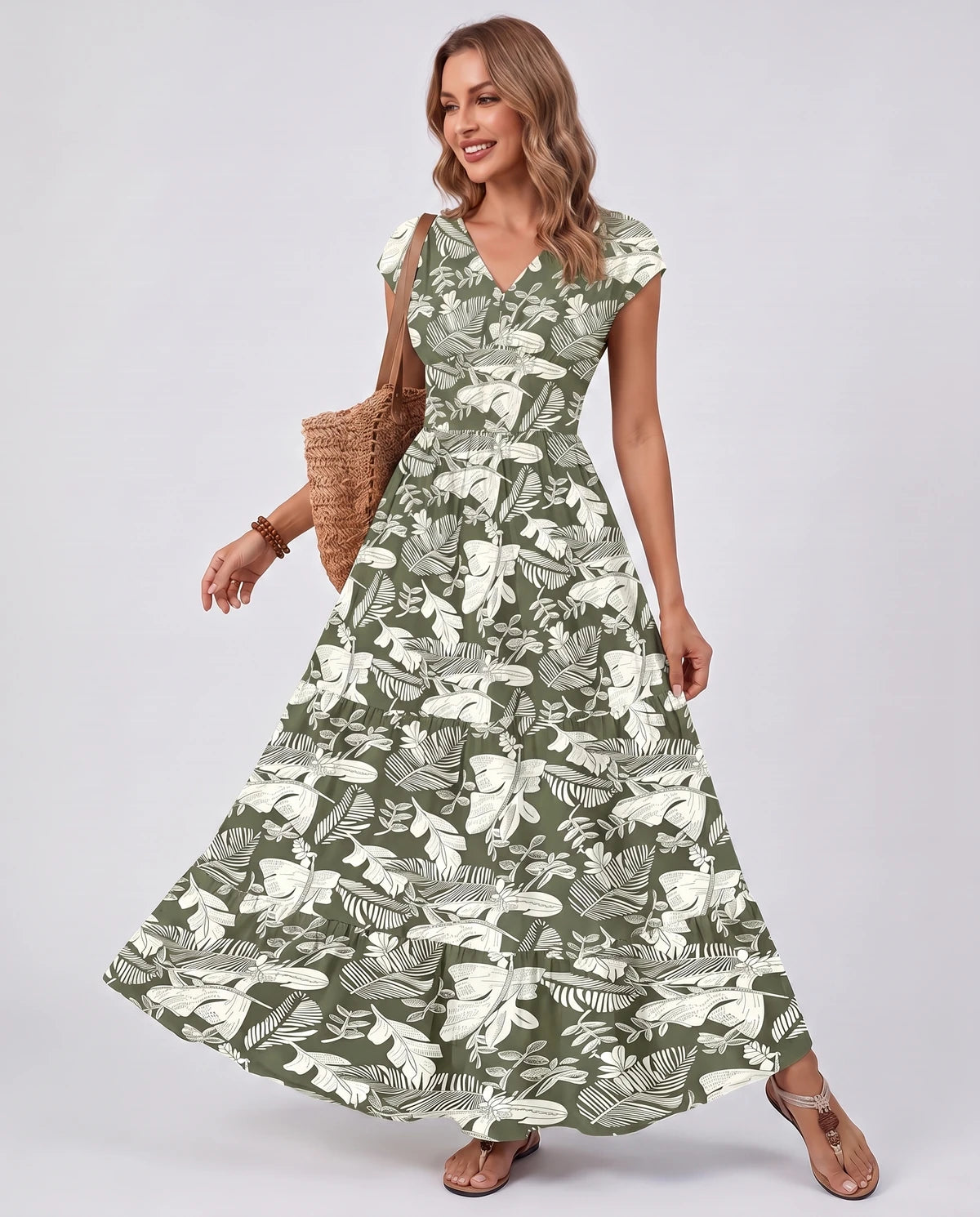 Ostara Maxi Dress — Emerald Green | SKU: SD-96607-emeraldgreen-XS,SD-96607-emeraldgreen-S,SD-96607-emeraldgreen-M,SD-96607-emeraldgreen-L,SD-96607-emeraldgreen-XL,SD-96607-emeraldgreen-2XL