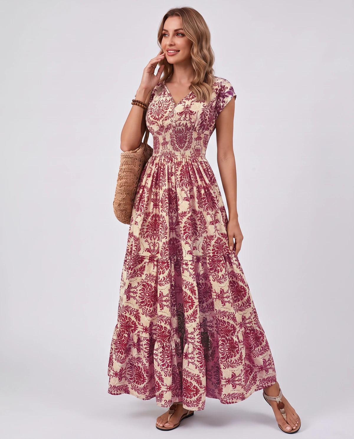 Ostara Maxi Dress — Purple | SKU: SD-96607-purple-XS,SD-96607-purple-S,SD-96607-purple-M,SD-96607-purple-L,SD-96607-purple-XL,SD-96607-purple-2XL