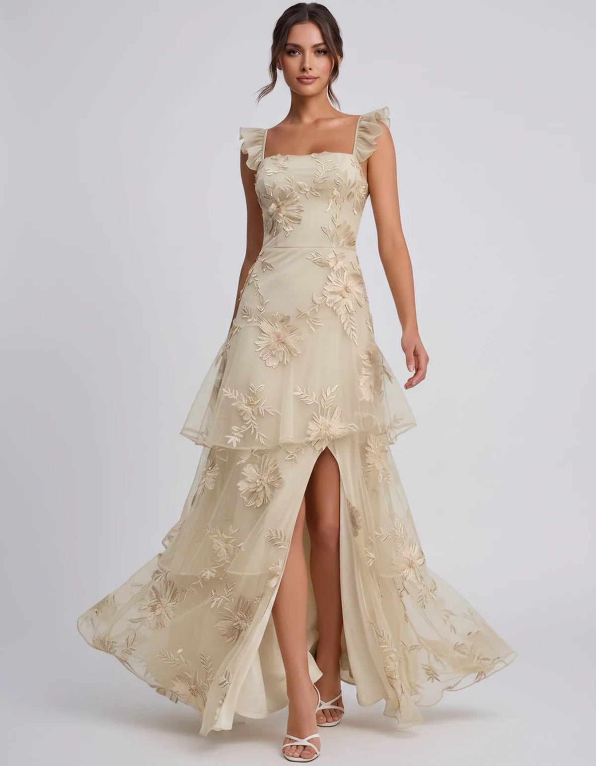 Palermo Maxi Dress — Champagne | SKU: SD-68801-champagne-2,SD-68801-champagne-4,SD-68801-champagne-6,SD-68801-champagne-8,SD-68801-champagne-10,SD-68801-champagne-12,SD-68801-champagne-14,SD-68801-champagne-16,SD-68801-champagne-16 Plus,SD-68801-champagne-20 Plus,SD-68801-champagne-20W,SD-68801-champagne-22W