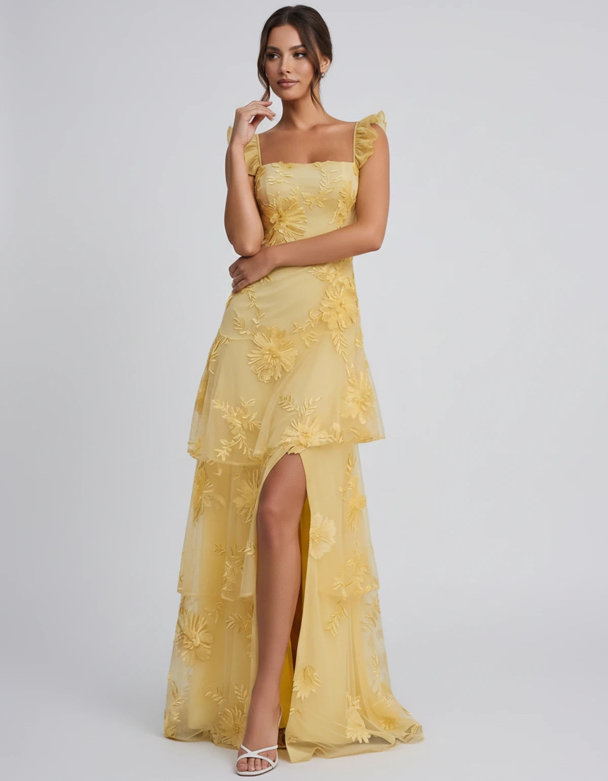 Palermo Maxi Dress — Gold | SKU: SD-68801-gold-2,SD-68801-gold-4,SD-68801-gold-6,SD-68801-gold-8,SD-68801-gold-10,SD-68801-gold-12,SD-68801-gold-14,SD-68801-gold-16,SD-68801-gold-16 Plus,SD-68801-gold-20 Plus,SD-68801-gold-20W,SD-68801-gold-22W
