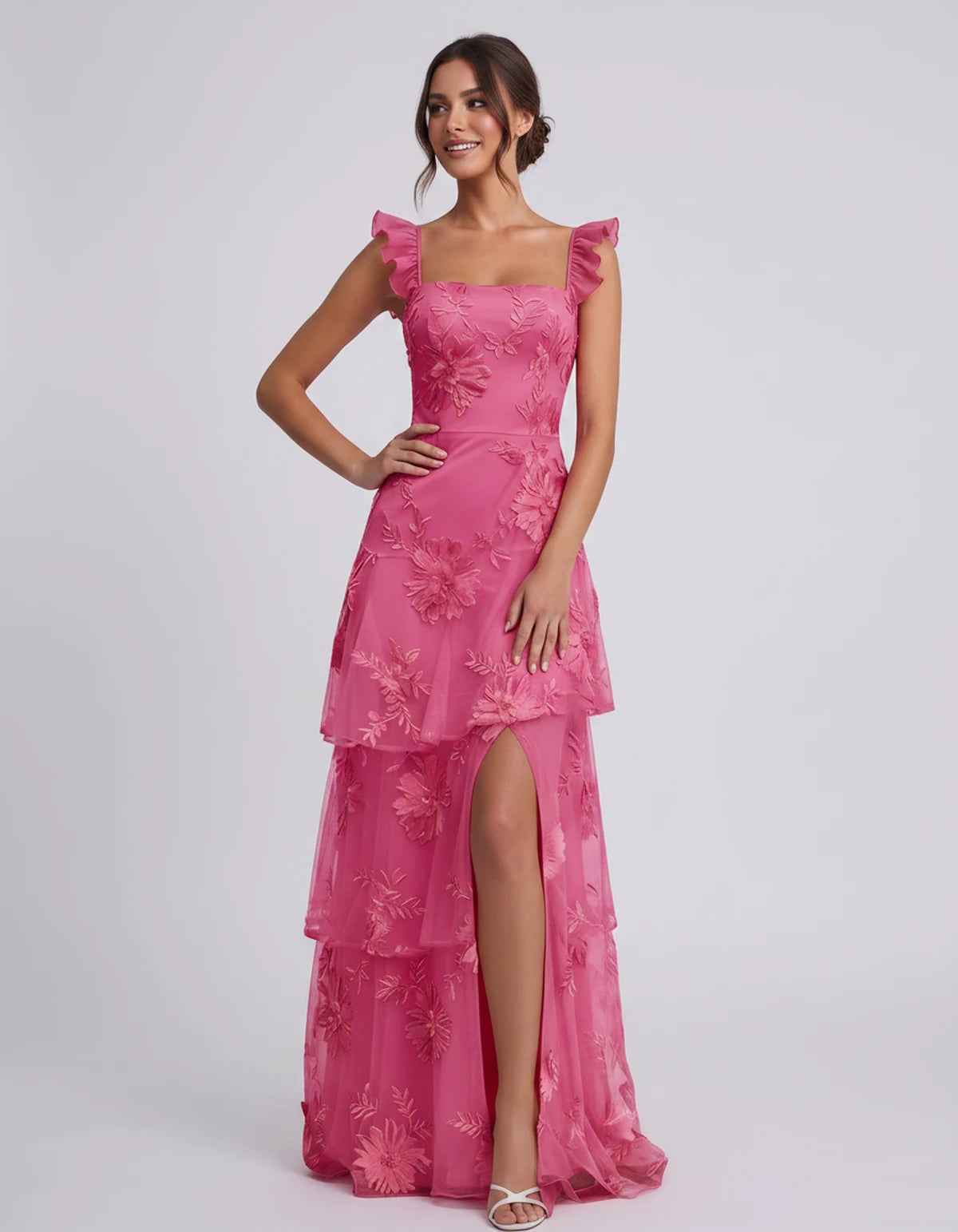 Palermo Maxi Dress — Hot Pink | SKU: SD-68801-hotpink-2,SD-68801-hotpink-4,SD-68801-hotpink-6,SD-68801-hotpink-8,SD-68801-hotpink-10,SD-68801-hotpink-12,SD-68801-hotpink-14,SD-68801-hotpink-16,SD-68801-hotpink-16 Plus,SD-68801-hotpink-20 Plus,SD-68801-hotpink-20W,SD-68801-hotpink-22W