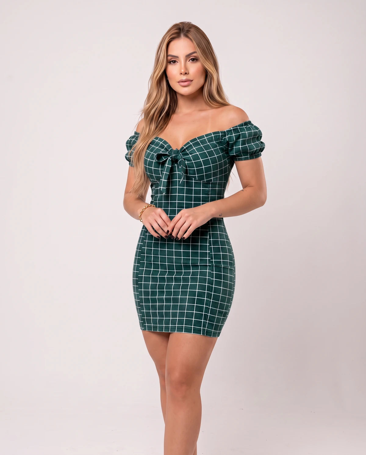 Pandora Mini Dress — Dark Green