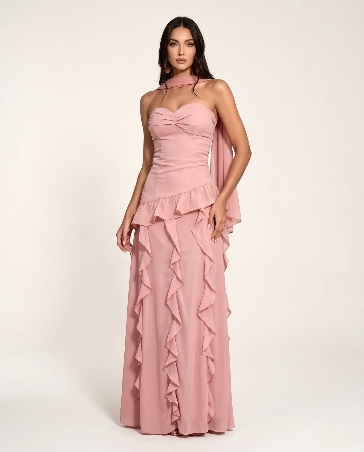 Parthenia Maxi Dress — Dusty Pink