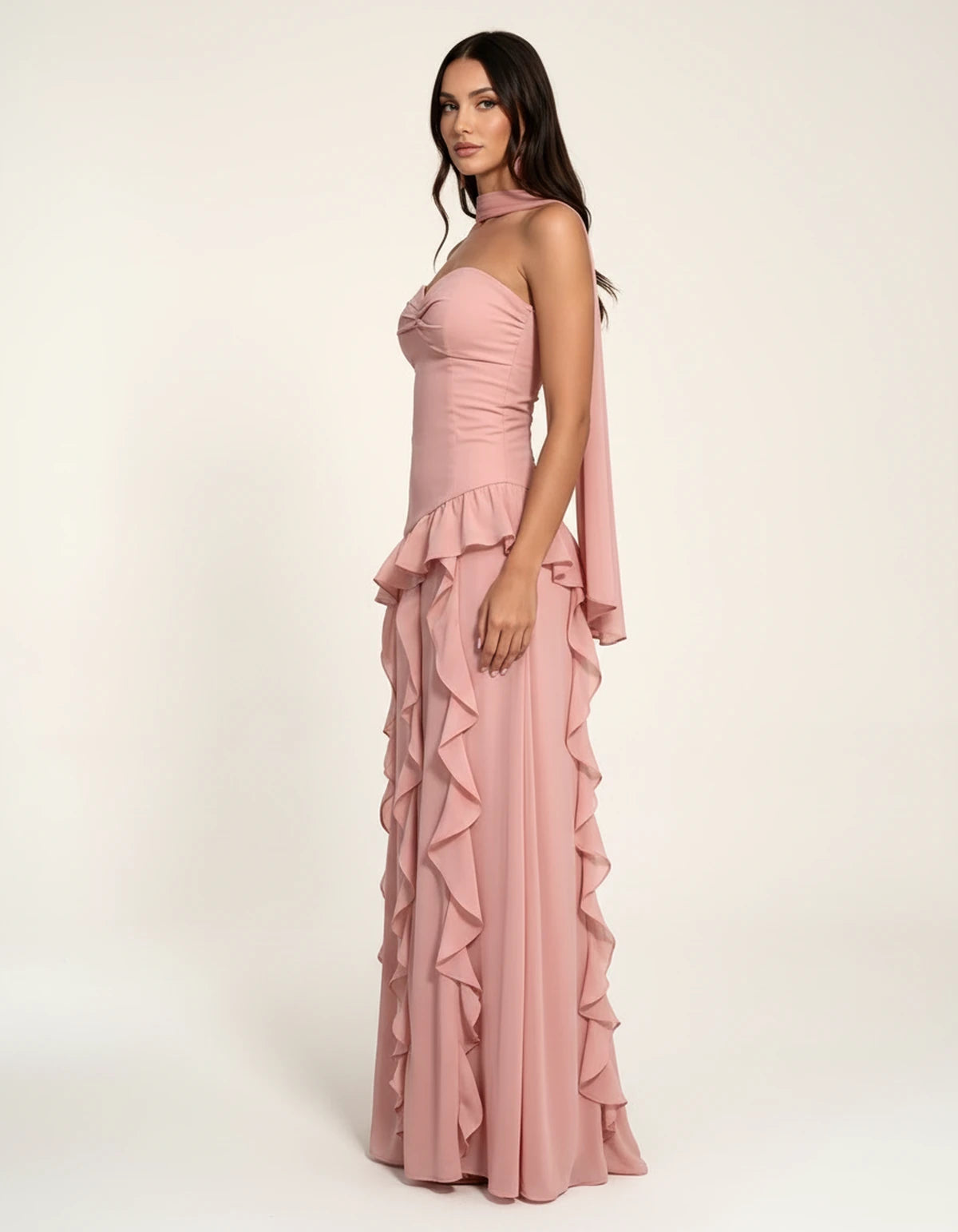 Parthenia Maxi Dress — Dusty Pink | SKU: SD-69572-dustypink-XS,SD-69572-dustypink-S,SD-69572-dustypink-M,SD-69572-dustypink-L,SD-69572-dustypink-XL,SD-69572-dustypink-2XL