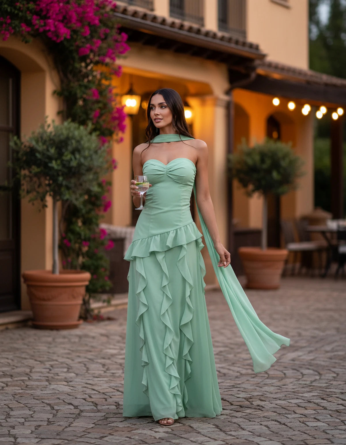 Parthenia Maxi Dress — Mint Green | SKU: SD-69572-mintgreen-XS,SD-69572-mintgreen-S,SD-69572-mintgreen-M,SD-69572-mintgreen-L,SD-69572-mintgreen-XL,SD-69572-mintgreen-2XL
