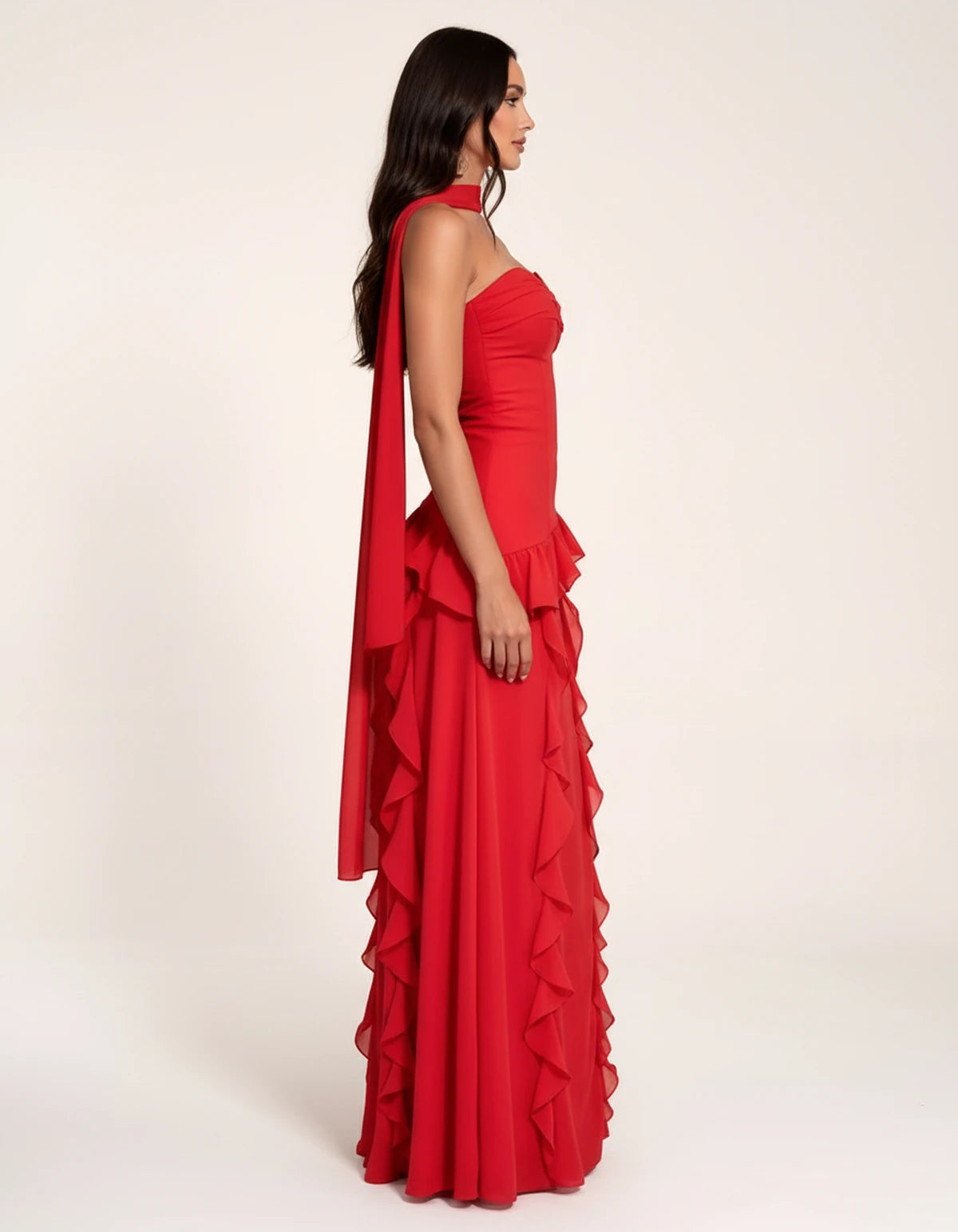 Parthenia Maxi Dress — Red | SKU: SD-69572-red-XS,SD-69572-red-S,SD-69572-red-M,SD-69572-red-L,SD-69572-red-XL,SD-69572-red-2XL