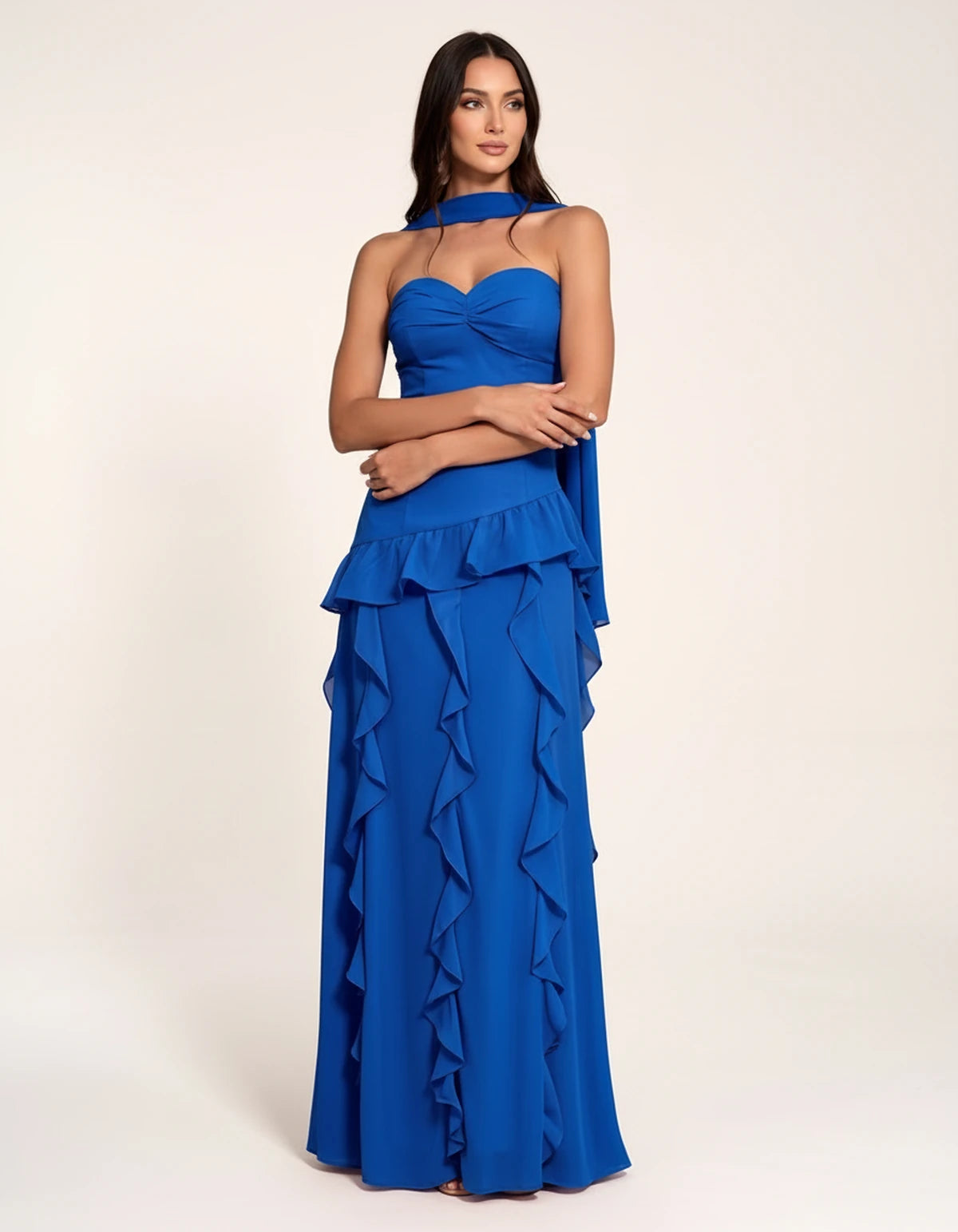 Parthenia Maxi Dress — Royal Blue | SKU: SD-69572-royalblue-XS,SD-69572-royalblue-S,SD-69572-royalblue-M,SD-69572-royalblue-L,SD-69572-royalblue-XL,SD-69572-royalblue-2XL