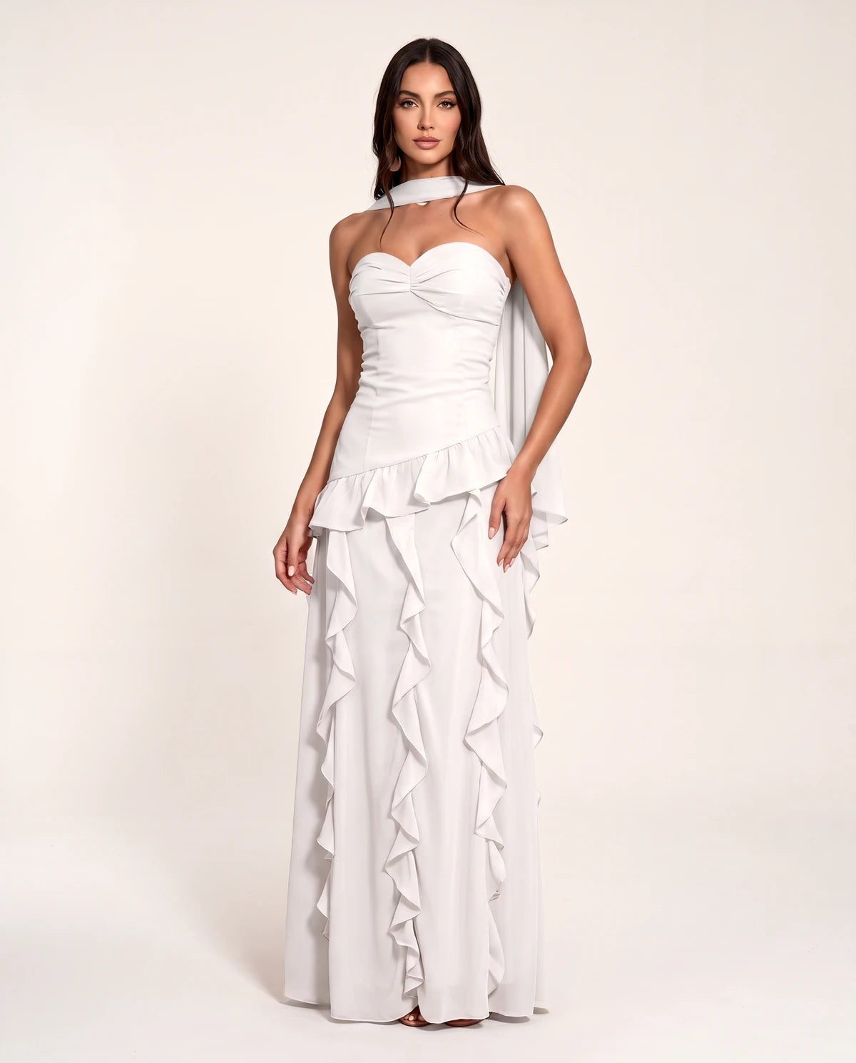 Parthenia Maxi Dress — White