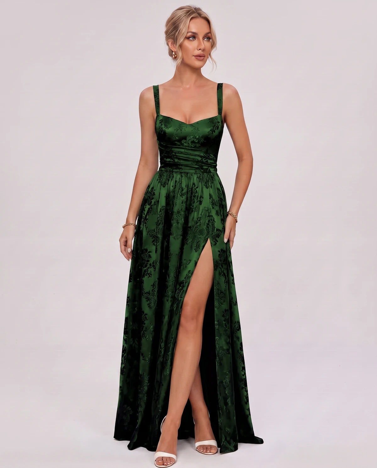 Pasadena Midi Dresses — Emerald