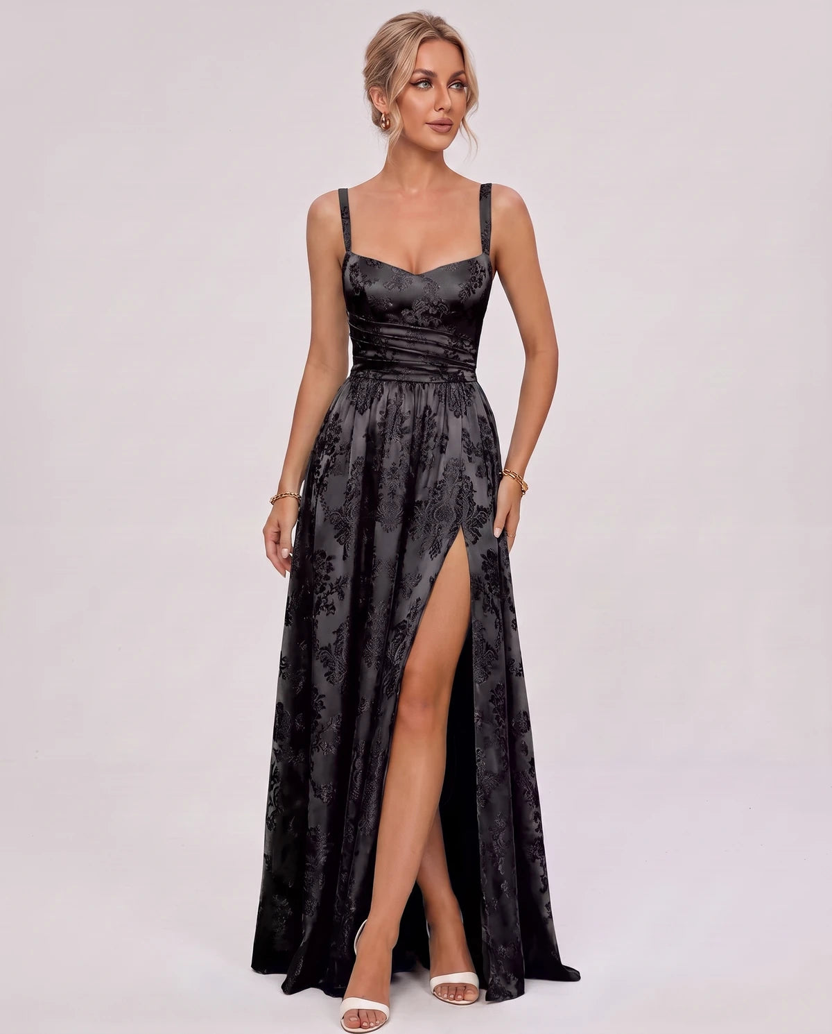 Pasadena Midi Dresses — floral Black