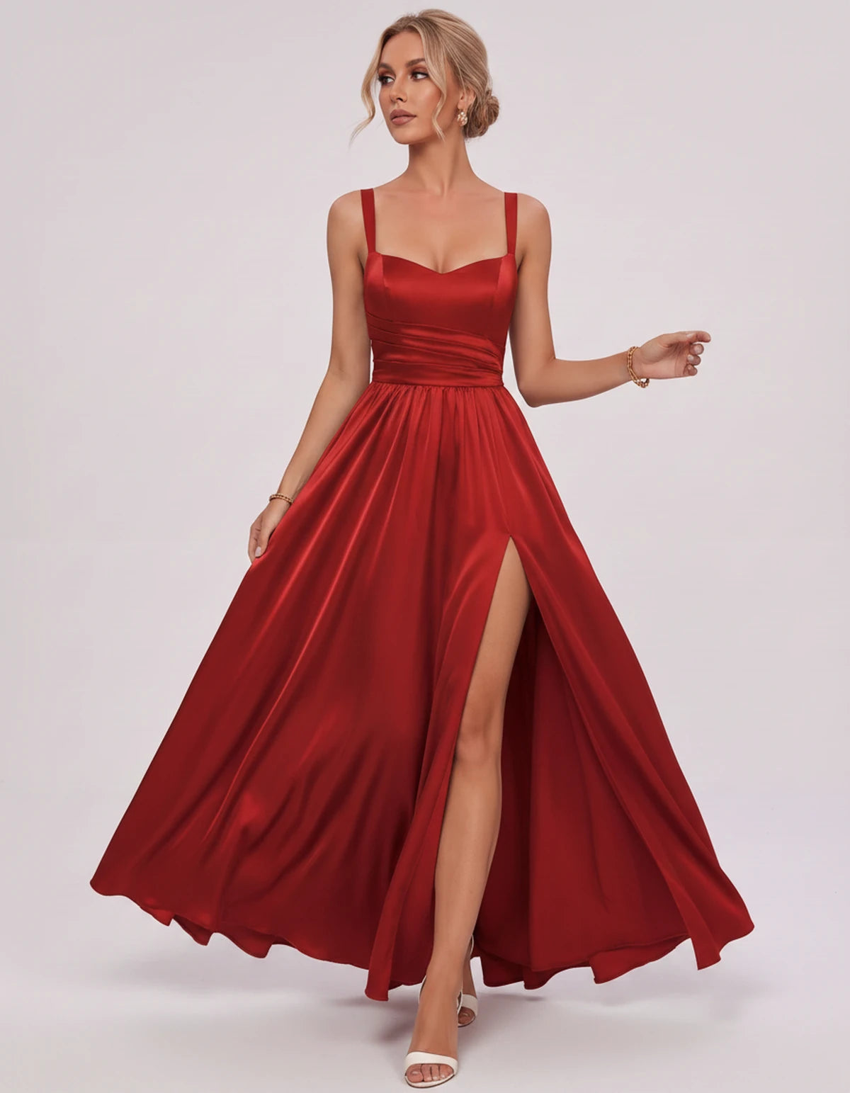 Pasadena Midi Dresses — Red | SKU: SD-73317-red-2,SD-73317-red-4,SD-73317-red-6,SD-73317-red-8,SD-73317-red-10,SD-73317-red-12,SD-73317-red-14,SD-73317-red-16,SD-73317-red-16W,SD-73317-red-18W,SD-73317-red-20W,SD-73317-red-22W