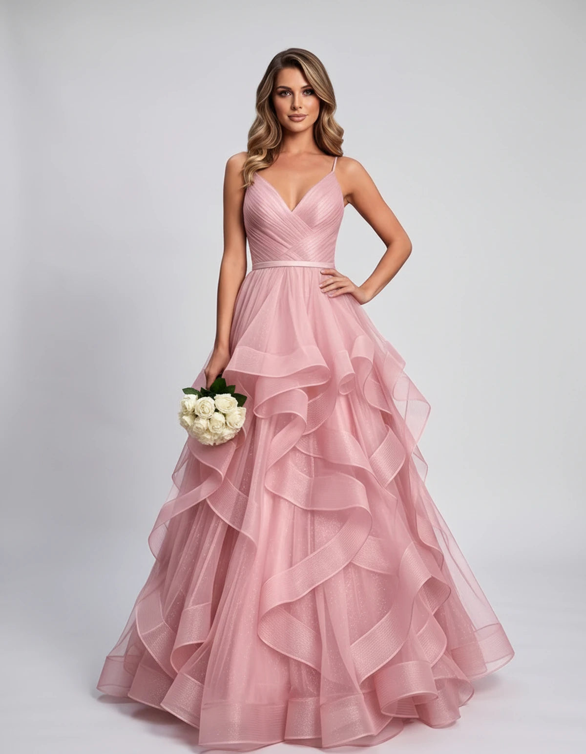 Pastorale Maxi Dress — Blush Pink | SKU: SD-72195-blushpink-XS,SD-72195-blushpink-S,SD-72195-blushpink-M,SD-72195-blushpink-L,SD-72195-blushpink-XL,SD-72195-blushpink-2XL