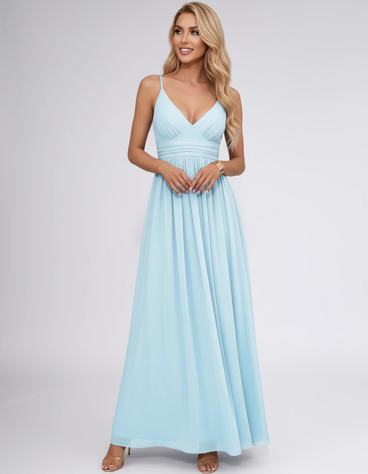 Pavlina Maxi Dress — Light Blue | SKU: SD-94482-lightblue-2,SD-94482-lightblue-4,SD-94482-lightblue-6,SD-94482-lightblue-8,SD-94482-lightblue-10,SD-94482-lightblue-12,SD-94482-lightblue-14,SD-94482-lightblue-16,SD-94482-lightblue-16W,SD-94482-lightblue-18W,SD-94482-lightblue-20W,SD-94482-lightblue-22W
