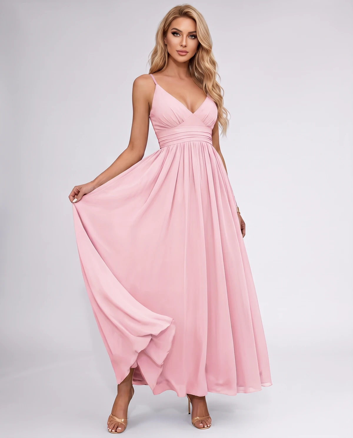 Pavlina Maxi Dress — Pink