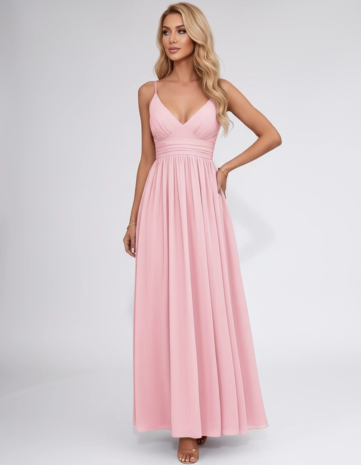 Pavlina Maxi Dress — Pink | SKU: SD-94482-pink-2,SD-94482-pink-4,SD-94482-pink-6,SD-94482-pink-8,SD-94482-pink-10,SD-94482-pink-12,SD-94482-pink-14,SD-94482-pink-16,SD-94482-pink-16W,SD-94482-pink-18W,SD-94482-pink-20W,SD-94482-pink-22W