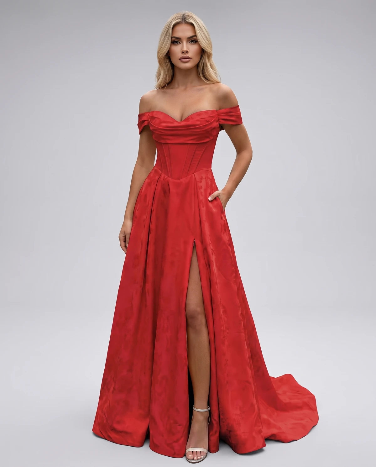 Persephone Maxi Dress — Red