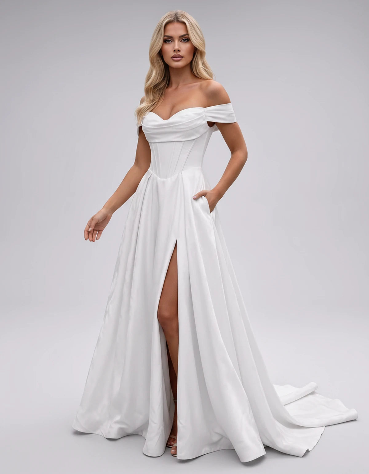 Persephone Maxi Dress — White | SKU: SD-64231-white-2,SD-64231-white-4,SD-64231-white-6,SD-64231-white-8,SD-64231-white-10,SD-64231-white-12,SD-64231-white-14,SD-64231-white-16,SD-64231-white-16W,SD-64231-white-18W,SD-64231-white-20W,SD-64231-white-14W