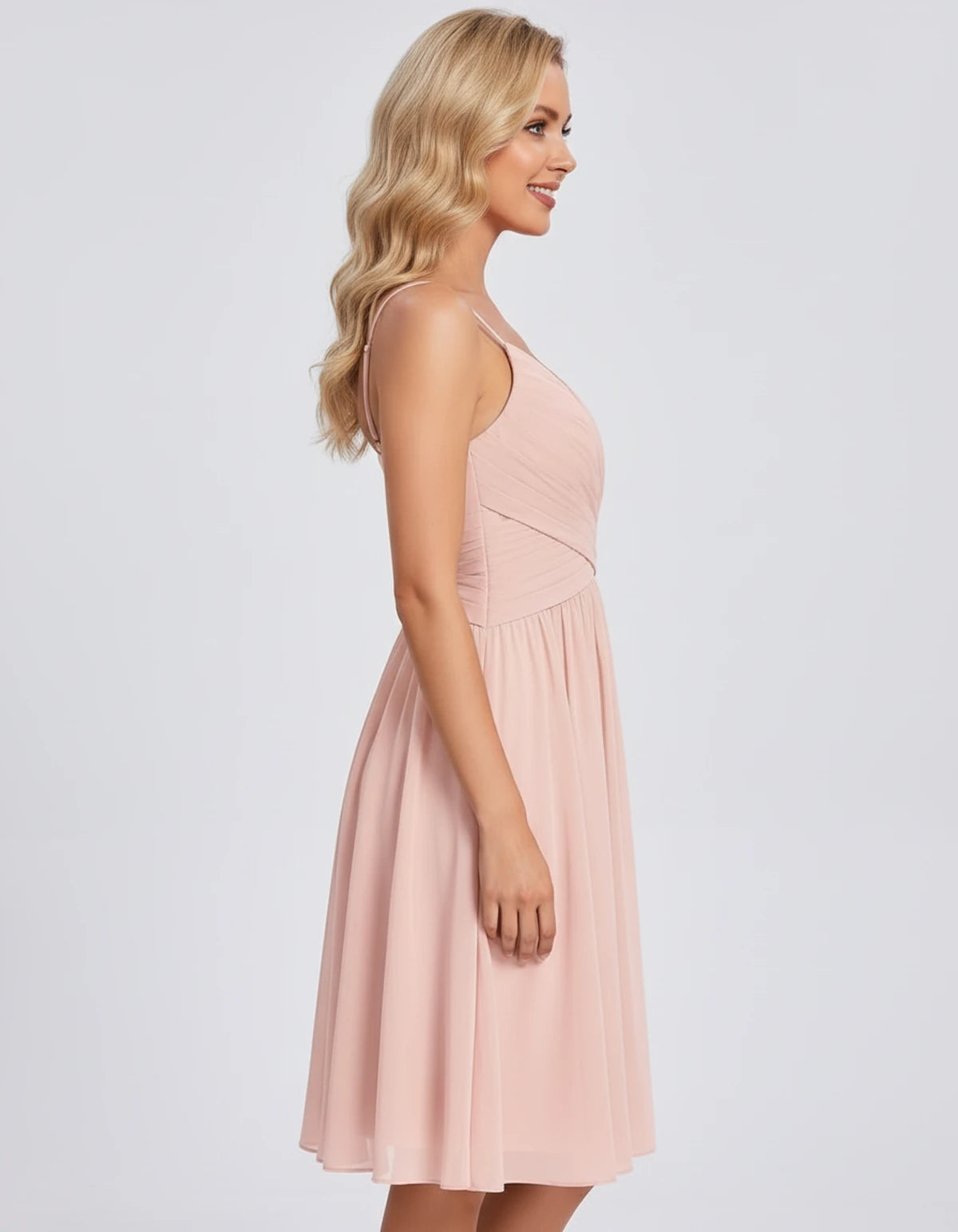 Petronella Mini Dress — Pink | SKU: SD-24392-pink-2,SD-24392-pink-4,SD-24392-pink-6,SD-24392-pink-8,SD-24392-pink-10,SD-24392-pink-12,SD-24392-pink-14,SD-24392-pink-16,SD-24392-pink-16W,SD-24392-pink-18W,SD-24392-pink-20W,SD-24392-pink-22W
