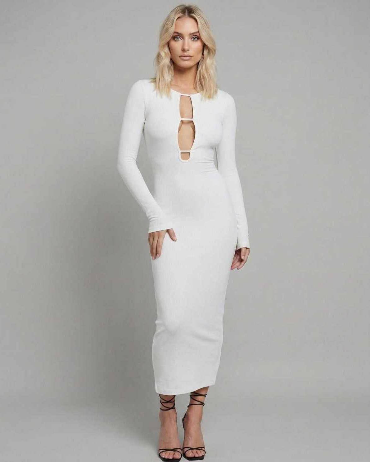 Damask Midi Dress