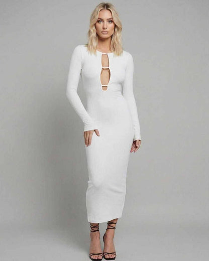 Damask Midi Dress