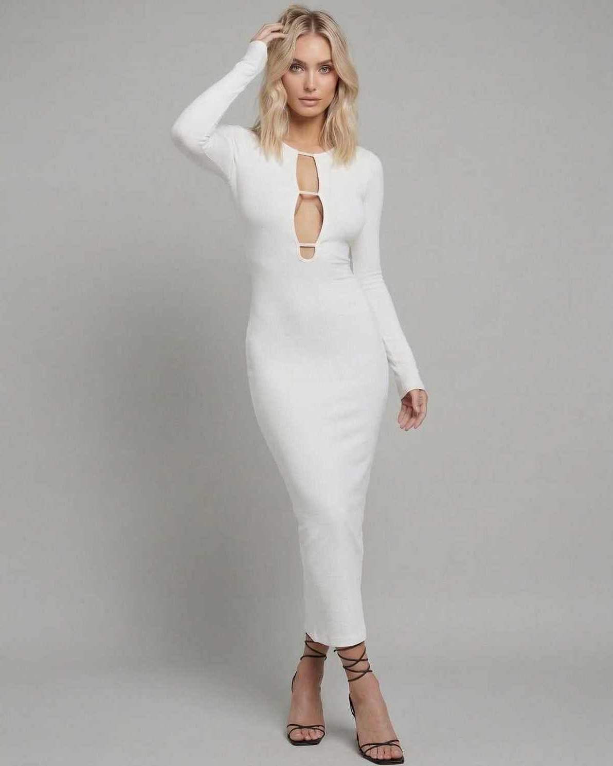 Damask Midi Dress