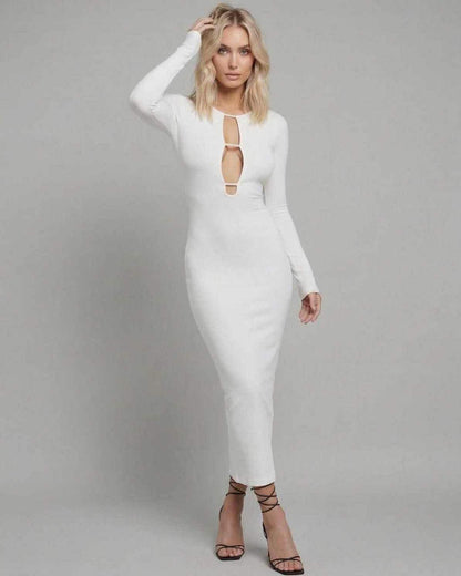 Damask Midi Dress