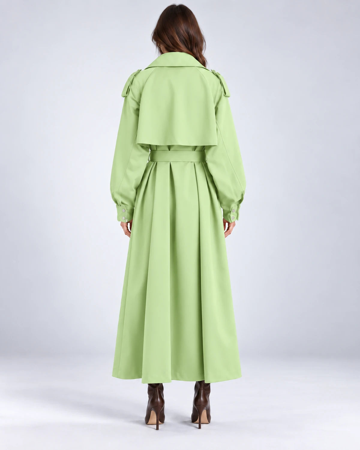 Portofino Coat — Green | SKU: SD-90832-green-L,SD-90832-green-M,SD-90832-green-S,SD-90832-green-XS