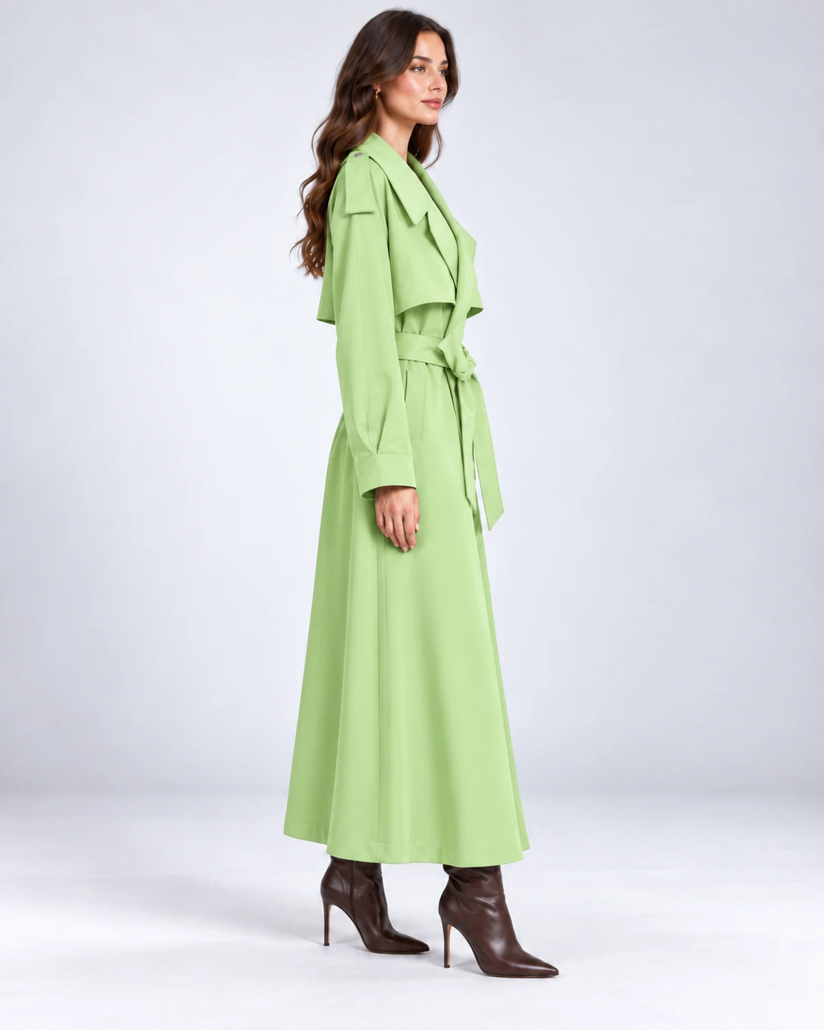 Portofino Coat — Green | SKU: SD-90832-green-XS,SD-90832-green-S,SD-90832-green-M,SD-90832-green-L