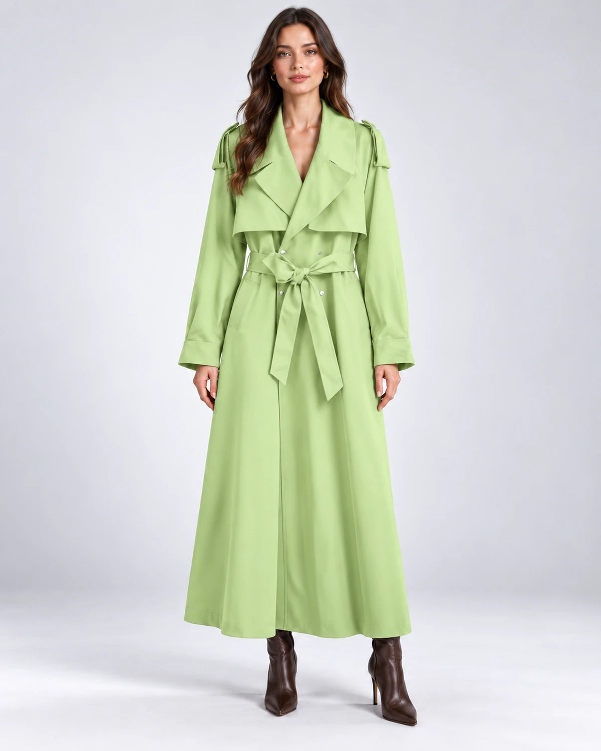 Portofino Coat — Green | SKU: SD-90832-green-XS,SD-90832-green-S,SD-90832-green-M,SD-90832-green-L