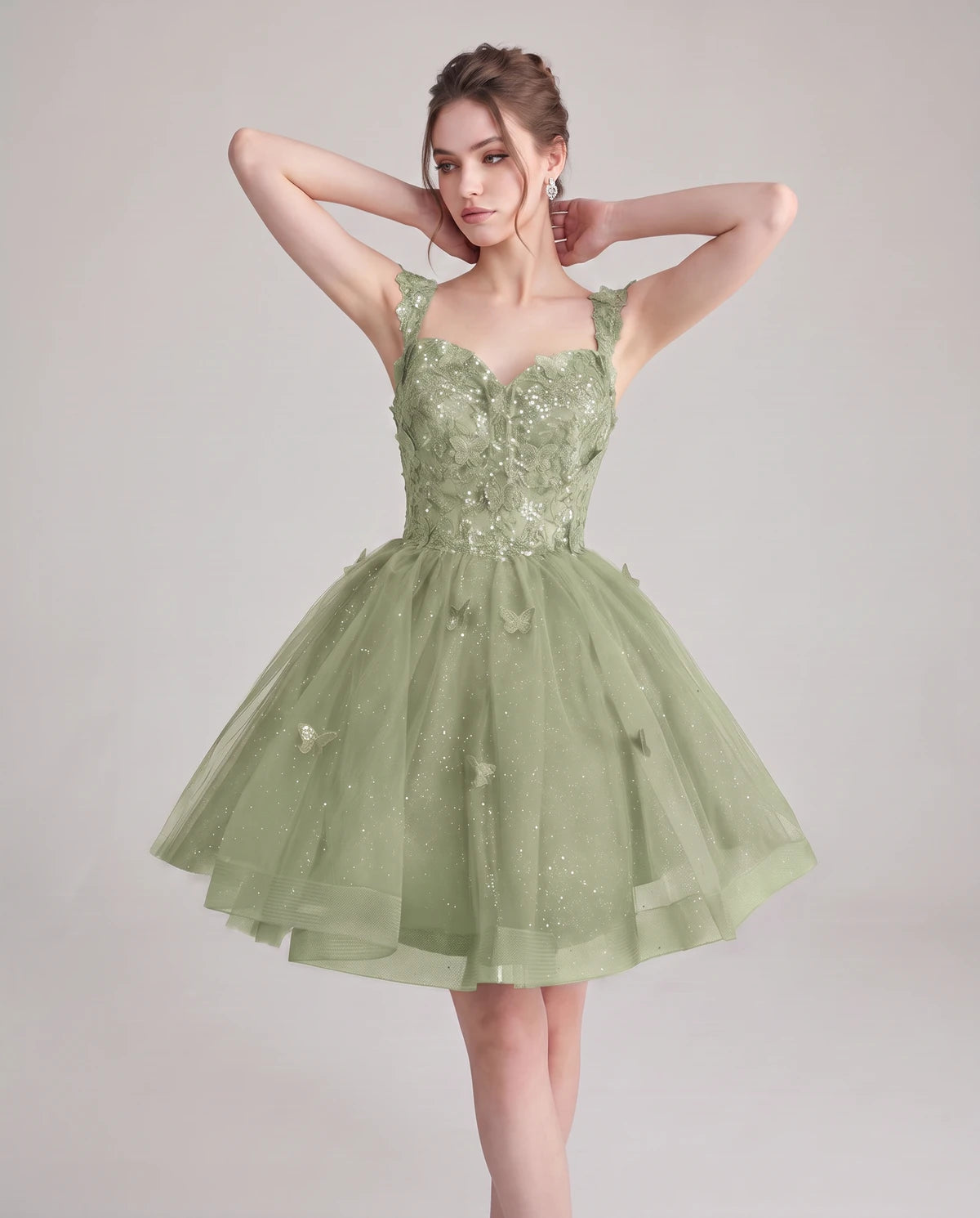 Quintessa Mini Dress — Dusty Sage | SKU: SD-50365-dustysage-2,SD-50365-dustysage-4,SD-50365-dustysage-6,SD-50365-dustysage-8,SD-50365-dustysage-10,SD-50365-dustysage-12,SD-50365-dustysage-14,SD-50365-dustysage-16,SD-50365-dustysage-16W,SD-50365-dustysage-18W,SD-50365-dustysage-20W,SD-50365-dustysage-22W