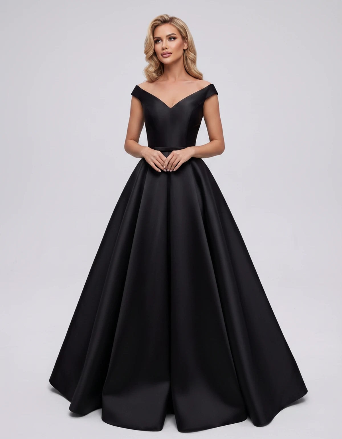 Ramona Maxi Dress — Black | SKU: SD-01717-black-2,SD-01717-black-4,SD-01717-black-6,SD-01717-black-8,SD-01717-black-10,SD-01717-black-12,SD-01717-black-14,SD-01717-black-16,SD-01717-black-16W,SD-01717-black-18W,SD-01717-black-20W,SD-01717-black-22W