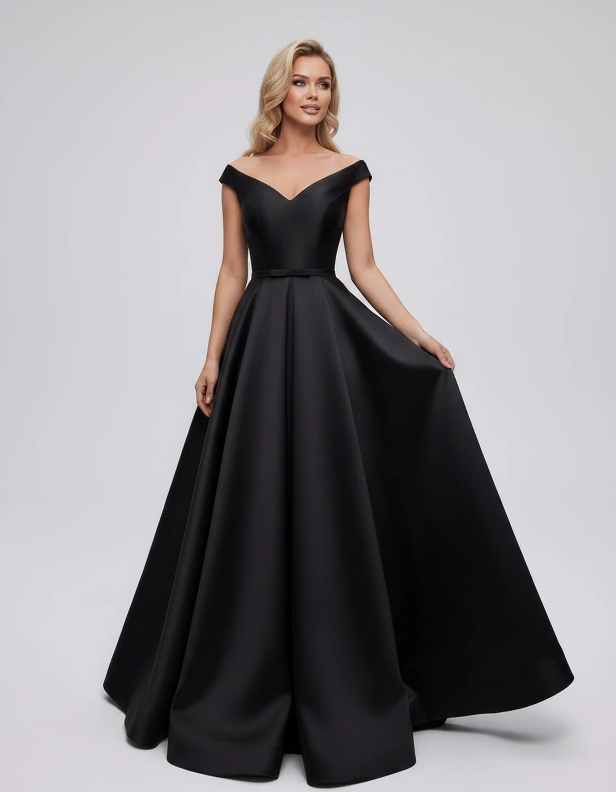 Ramona Maxi Dress — Black | SKU: SD-01717-black-2,SD-01717-black-4,SD-01717-black-6,SD-01717-black-8,SD-01717-black-10,SD-01717-black-12,SD-01717-black-14,SD-01717-black-16,SD-01717-black-16W,SD-01717-black-18W,SD-01717-black-20W,SD-01717-black-22W