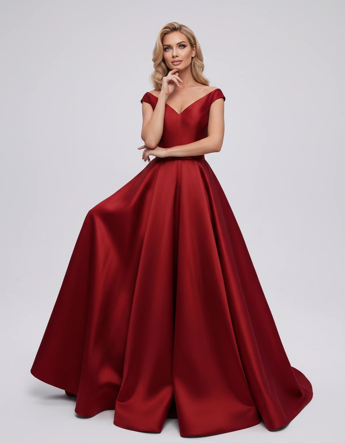 Ramona Maxi Dress — Red | SKU: SD-01717-red-2,SD-01717-red-4,SD-01717-red-6,SD-01717-red-8,SD-01717-red-10,SD-01717-red-12,SD-01717-red-14,SD-01717-red-16,SD-01717-red-16W,SD-01717-red-18W,SD-01717-red-20W,SD-01717-red-22W