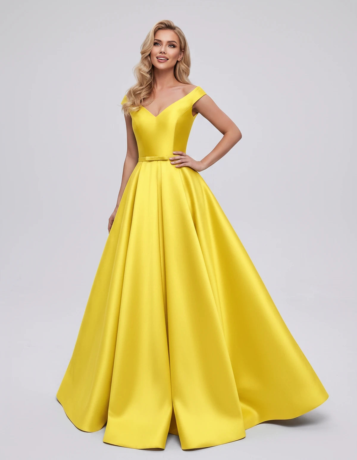 Ramona Maxi Dress — Yellow | SKU: SD-01717-yellow-2,SD-01717-yellow-4,SD-01717-yellow-6,SD-01717-yellow-8,SD-01717-yellow-10,SD-01717-yellow-12,SD-01717-yellow-14,SD-01717-yellow-16,SD-01717-yellow-16W,SD-01717-yellow-18W,SD-01717-yellow-20W,SD-01717-yellow-22W