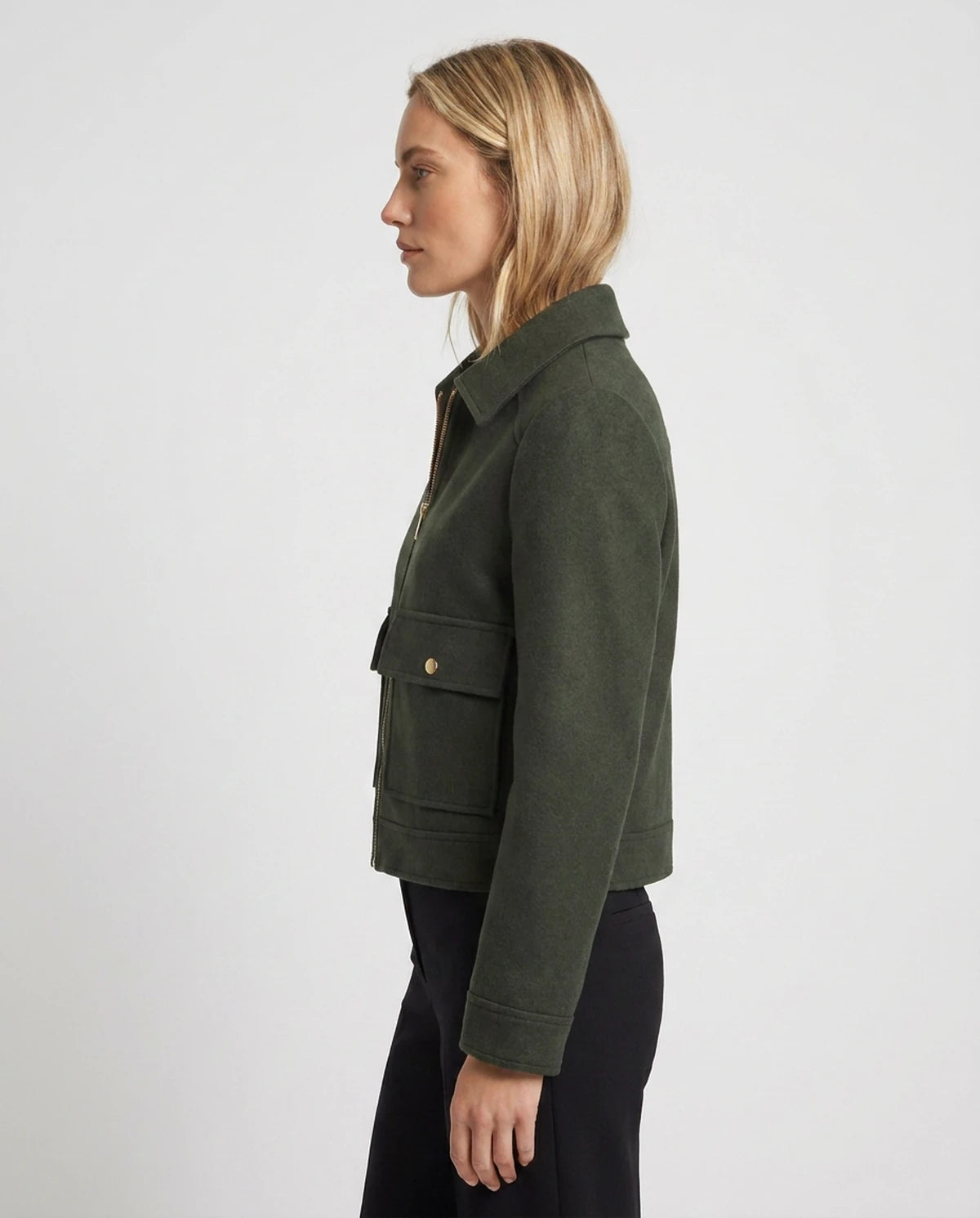 Renata Coat — Deep Green | SKU: SD-61856-deepgreen-XS,SD-61856-deepgreen-S,SD-61856-deepgreen-M,SD-61856-deepgreen-L
